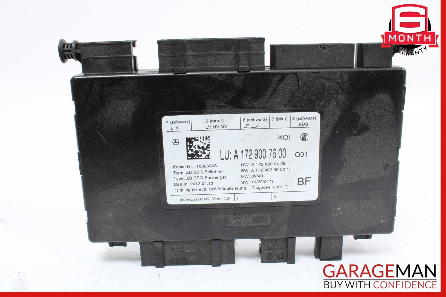 08-20 Mercedes W218 CLS500 SLK250 C350 Seat Control Module Front Right Side OEM