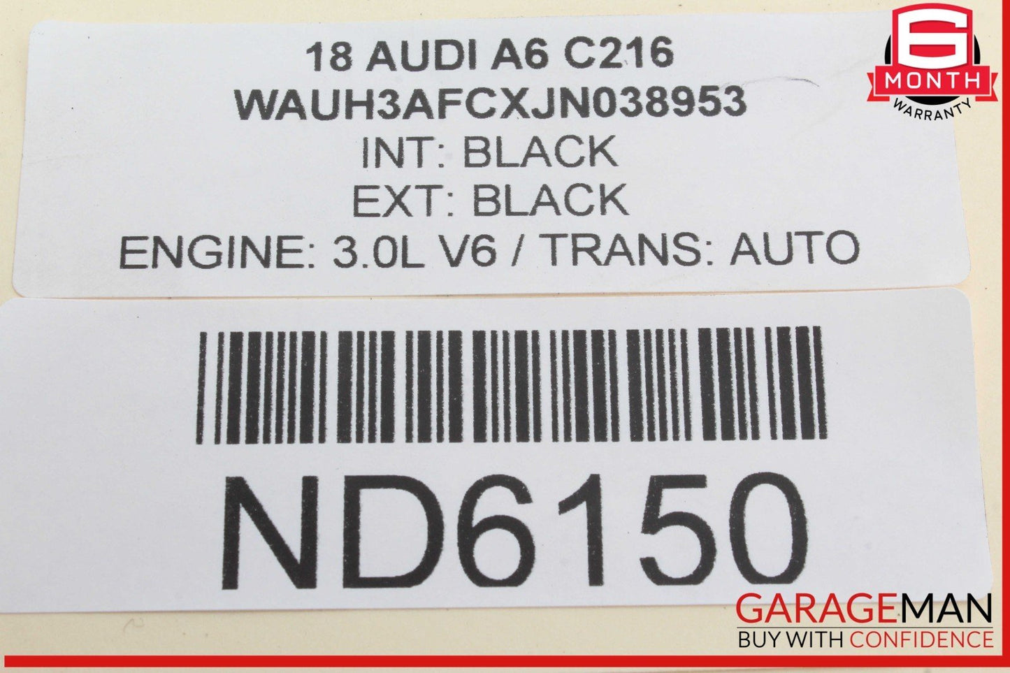 2012-2018 Audi A6 Front Right Passenger Side Door Airbag Air Bag 4G5880242B