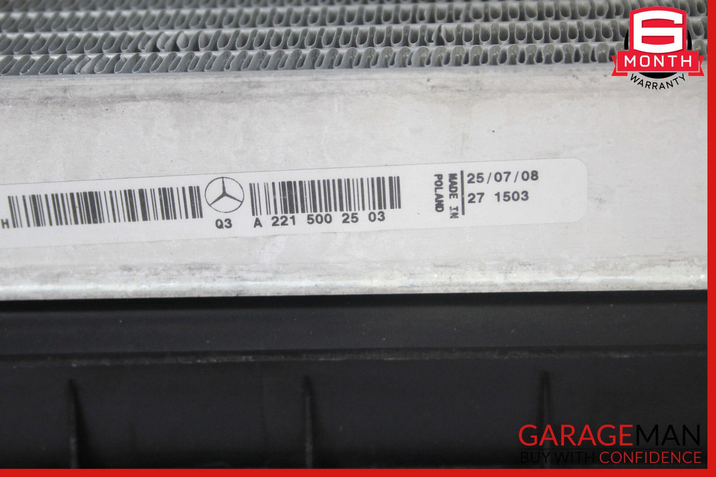 07-09 Mercedes W216 CL550 Engine Radiator AC A/C Cooling Condenser Assy