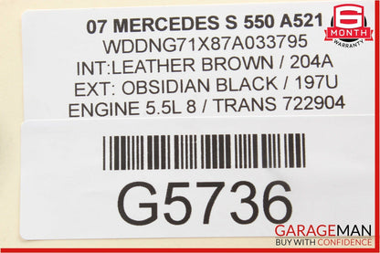 07-09 Mercedes W221 S550 Rear Right or Left Side Door Controller Module Unit OEM