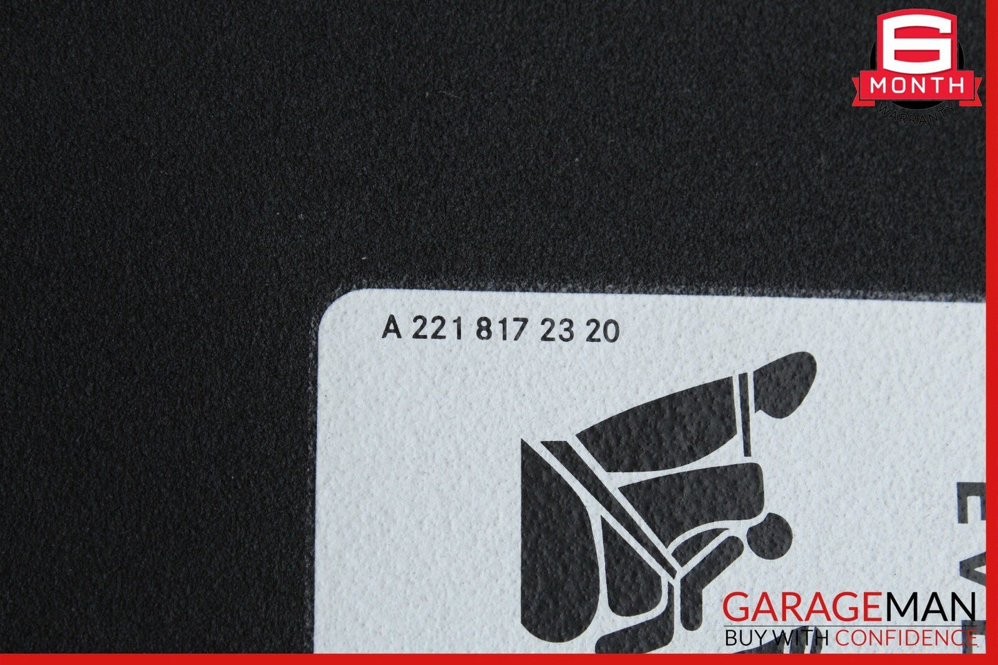 08-14 Mercedes W204 C300 Front Right Passenger Sun Visor Sunvisor Shade Black
