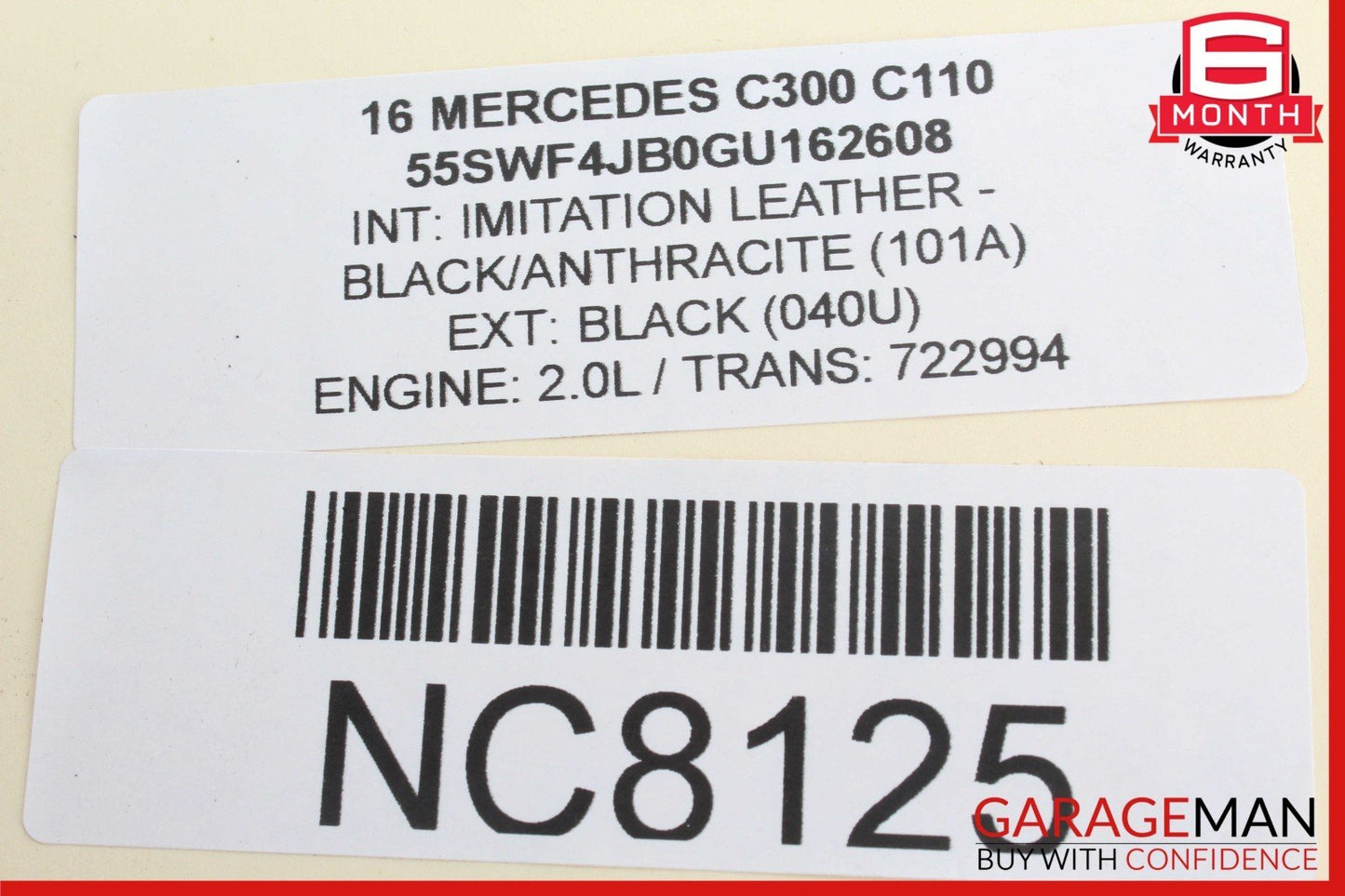 15-20 Mercedes W205 C300 Rear Right Side Axle CV Half Shaft OEM