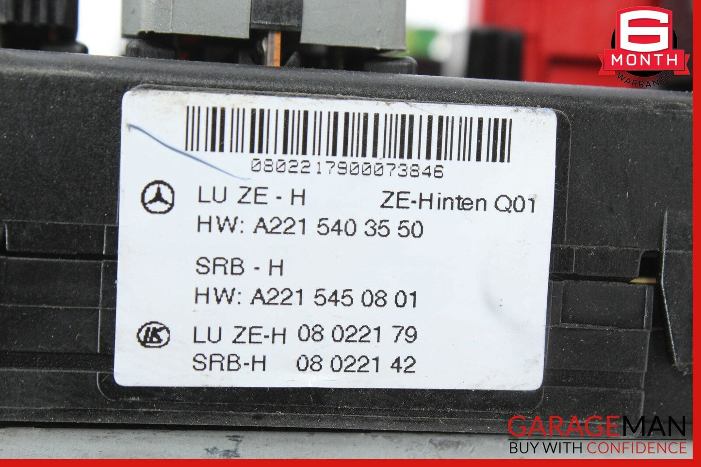 07-09 Mercedes W221 S550 CL550 S63 Rear Trunk SAM Fuse Box Module 2215403550 OEM
