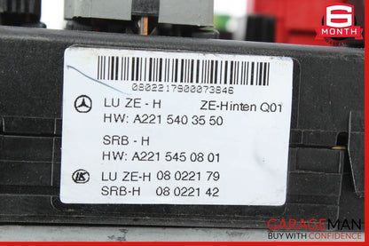 07-09 Mercedes W221 S550 CL550 S63 Rear Trunk SAM Fuse Box Module 2215403550 OEM