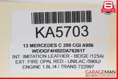 08-18 Mercedes W204 C250 Front Right Side Door Control Module 2129011505 OEM