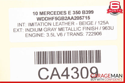 10-11 Mercedes W212 E350 E550 Rear Fuse Relay Box SAM Assembly 2129000004 OEM