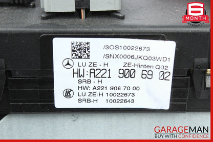 07-13 Mercedes W221 S400 S550 Rear Sam Fuse Box Relay Control OEM