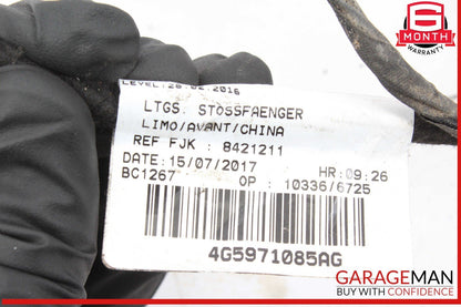 16-18 Audi A6 S6 Rear Bumper Wire Wiring Harness w/ Park Assist Aid Sensors OEM