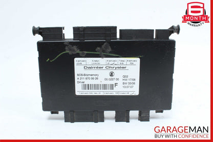 03-12 Mercedes X164 GL550 SLK350 Front Left Side Seat Control Module Unit OEM