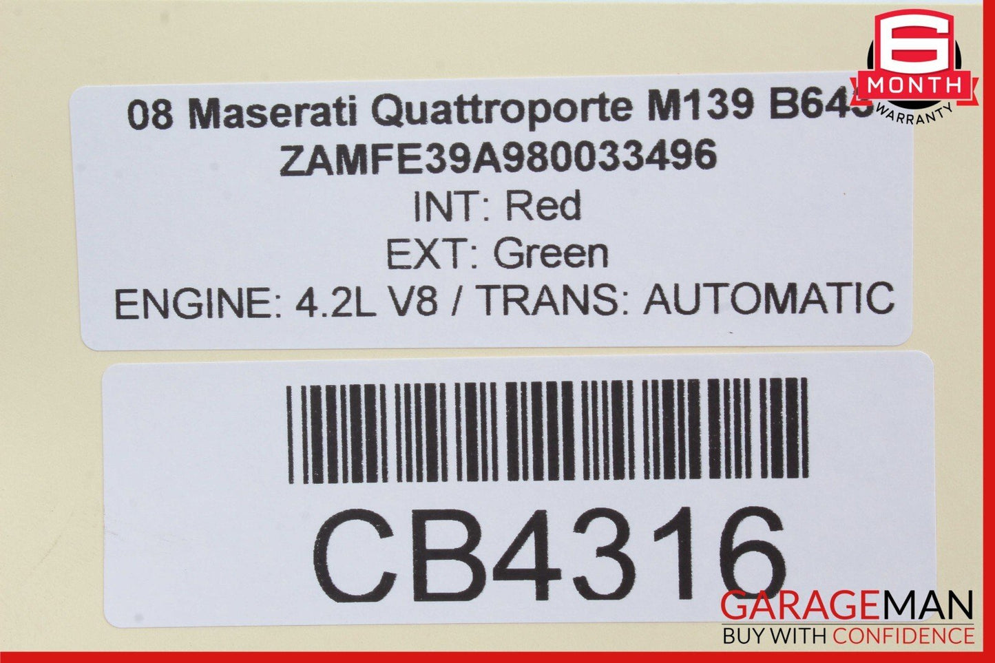 07-11 Maserati Quattroporte M139 Rear Left & Right Shock Strut Absorber Set of 2
