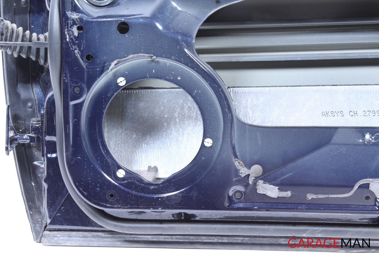 06-11 MERCEDES W219 CLS500 FRONT RIGHT PASSENGER SIDE DOOR SHELL BLUE OEM