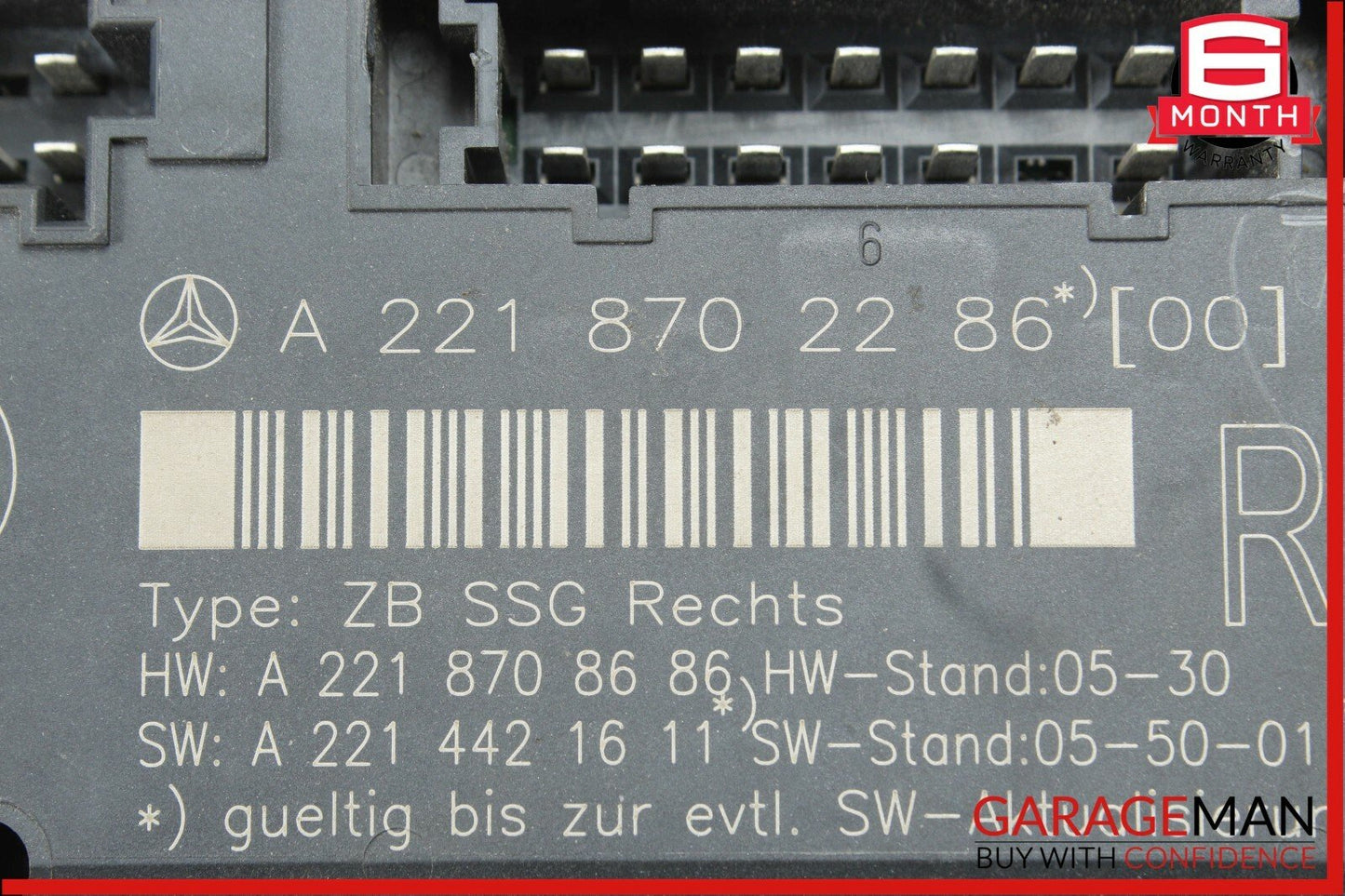 07-09 Mercedes W221 S550 S65 AMG Front Right Under Seat Controller Module Unit