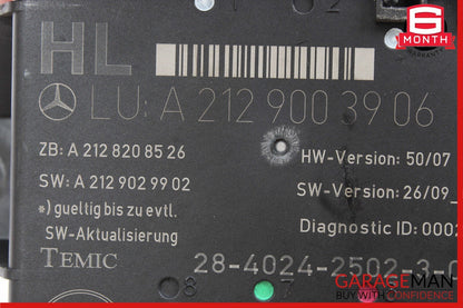 08-18 Mercedes W212 E350 C300 CLS550 Rear Left Side Door Control Module OEM