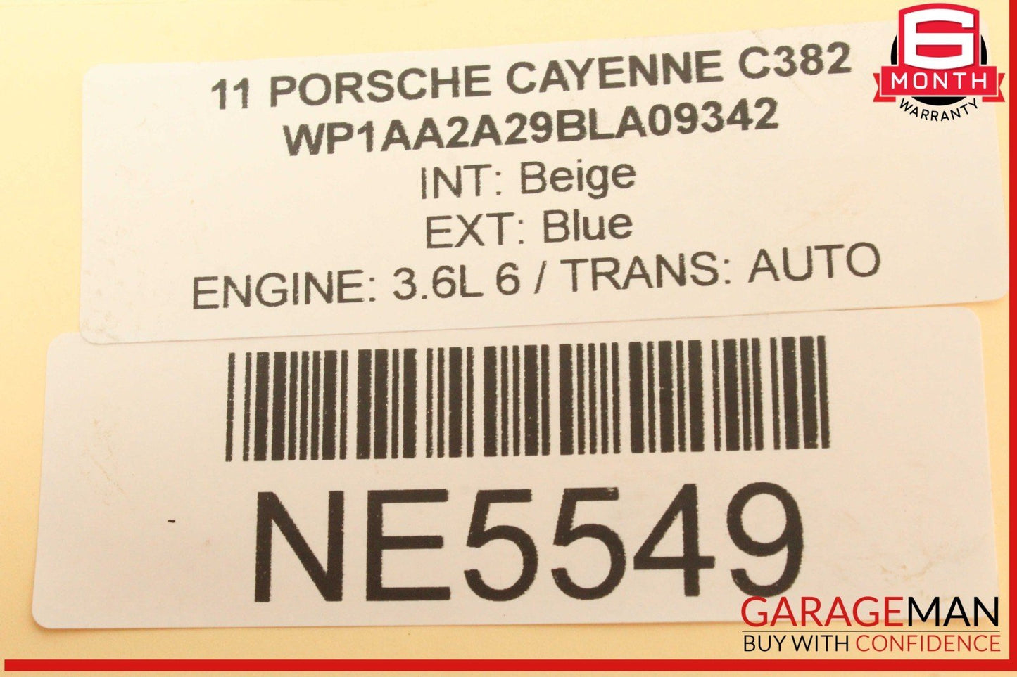11-18 Porsche Cayenne 958 Rear Right or Left Side Upper Forward Control Arm OEM