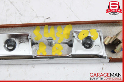 03-06 Mercedes W220 S430 S55 AMG Rear Right Side Door Trim Bezel Wood OEM
