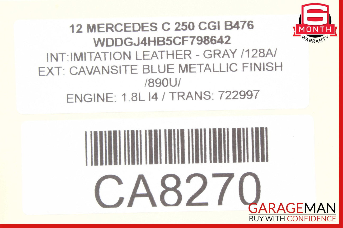 08-14 Mercedes W204 C250 C350 Front Left Side RWD Wishbone Curved Control Arm
