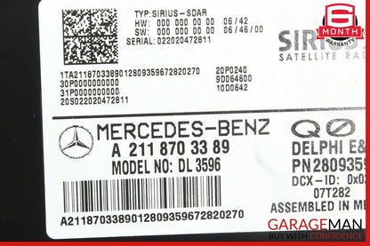 Mercedes W211 E350 GL450 ML350 R320 Sirius Satellite Radio Receiver Module OEM