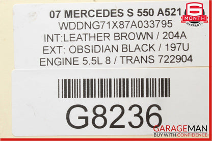 07-13 Mercedes S550 CL550 CL600 Rear Left & Right Side Brake Calipers Set