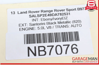 10-13 Land Rover Range Rover Sport Rear Left Side Air Shock Strut Absorber OEM