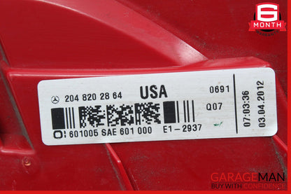 12-14 Mercedes W204 C250 C300 C350 Tail Light Lamp LED Left Driver Side OEM