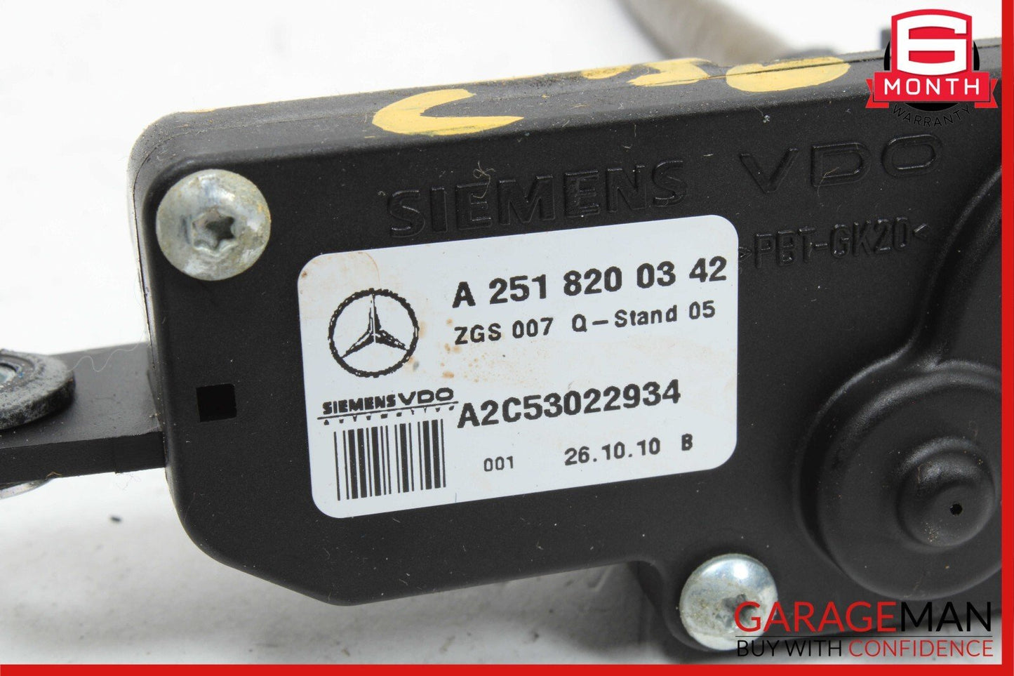 06-12 Mercedes ML450 R350 GL450 Rear Left Quarter Window Regulator Motor Assy
