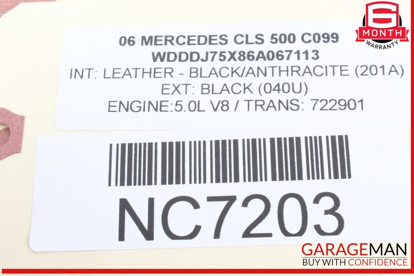 03-11 Mercedes W219 CLS500 E320 Arnott Front Right Air Shock Absorber Strut OEM