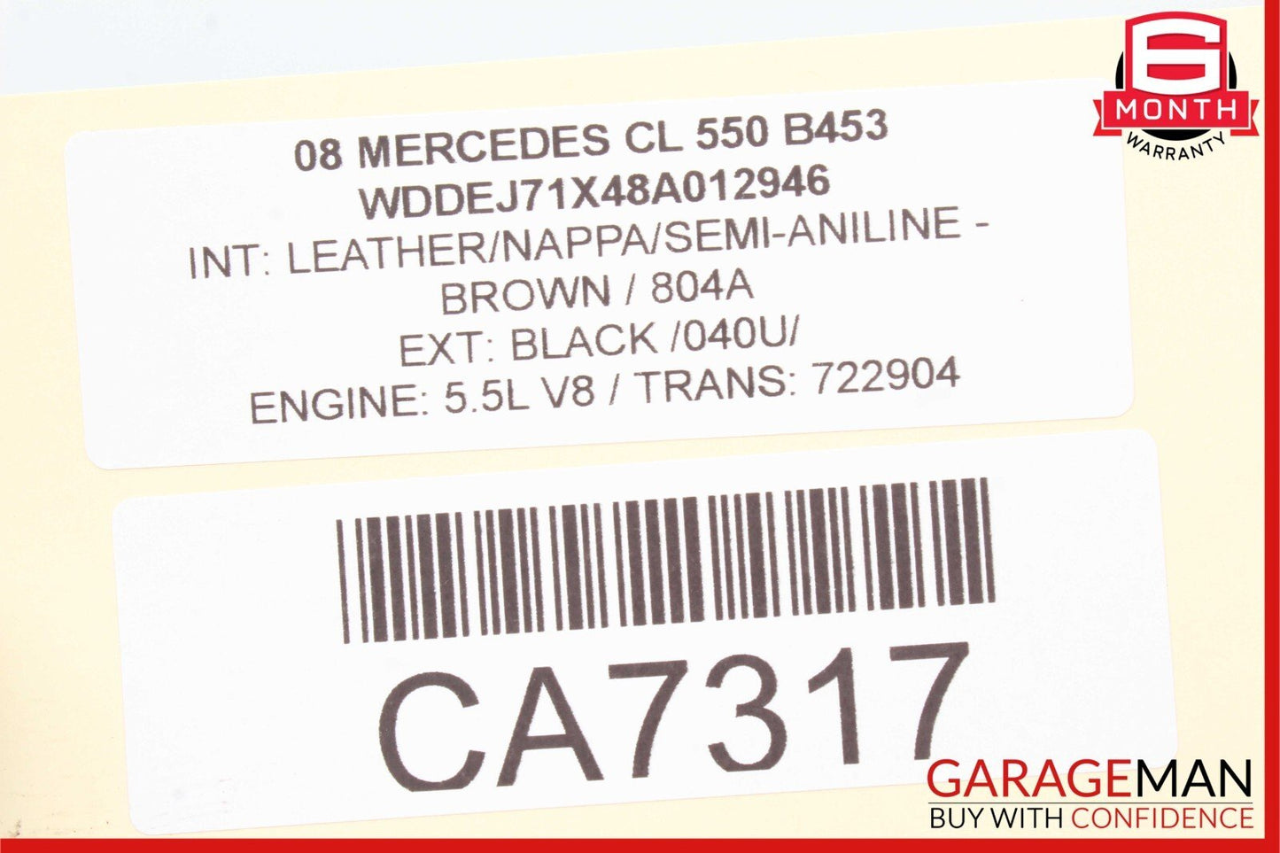 07-13 Mercedes W221 S550 CL550 Rear Thrust Arm Lower Control Arm