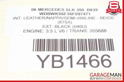05-11 Mercedes R171 SLK350 Rear Left Spindle Knuckle Hub w/ Rotor Disc OEM