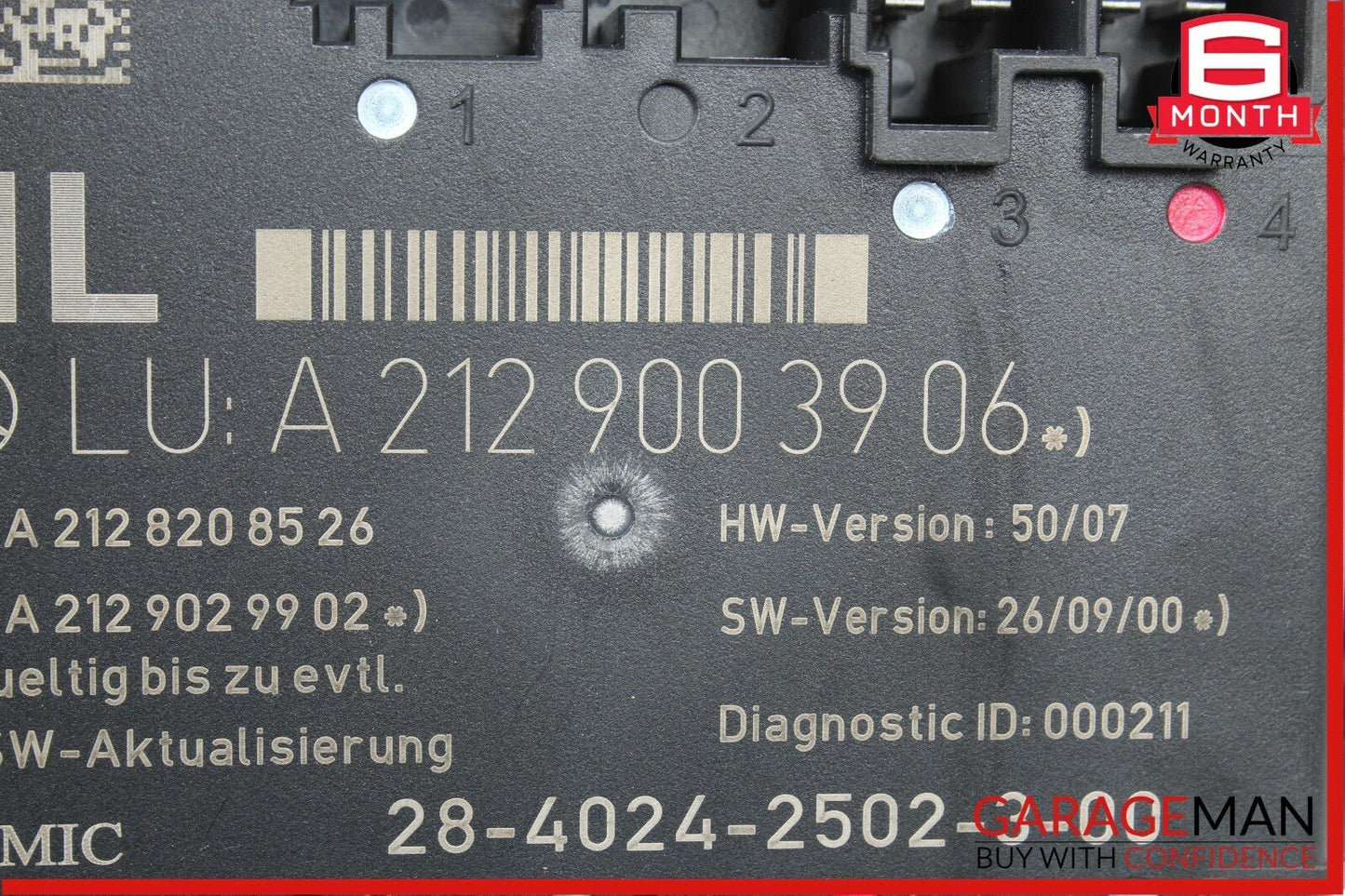08-14 Mercedes W204 C250 C300 Rear Left Driver Side Door Control Module OEM