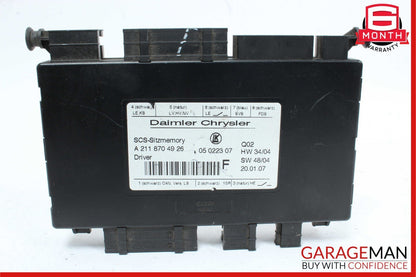 03-12 Mercedes W251 R350 CLS500 SLK280 Front Left Side Seat Control Module OEM