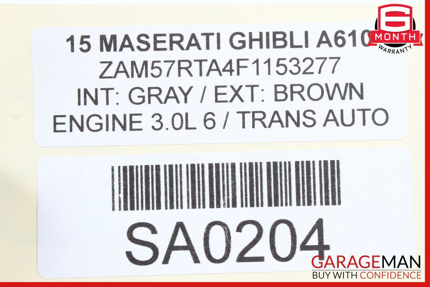 14-17 Maserati Ghibli Left Driver Side Rocker Skirt Molding Trim Panel OEM