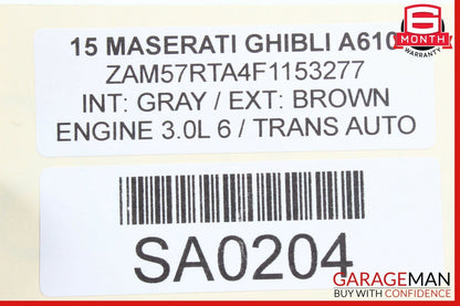 14-17 Maserati Ghibli Left Driver Side Rocker Skirt Molding Trim Panel OEM
