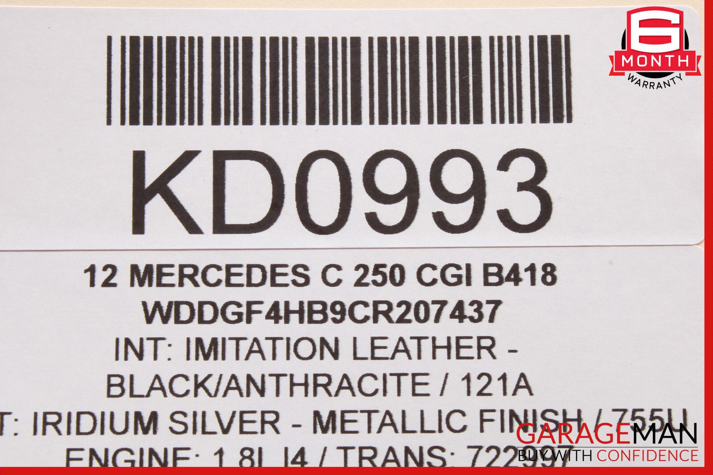 08-18 Mercedes W204 C250 E550 E400 Front Right Side Door Control Module OEM