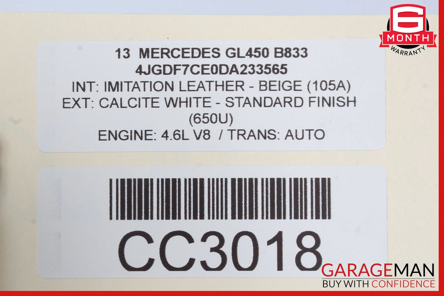 13-19 Mercedes X166 GL450 GLS550 Seat Cushion Top Upper Front Right Side OEM