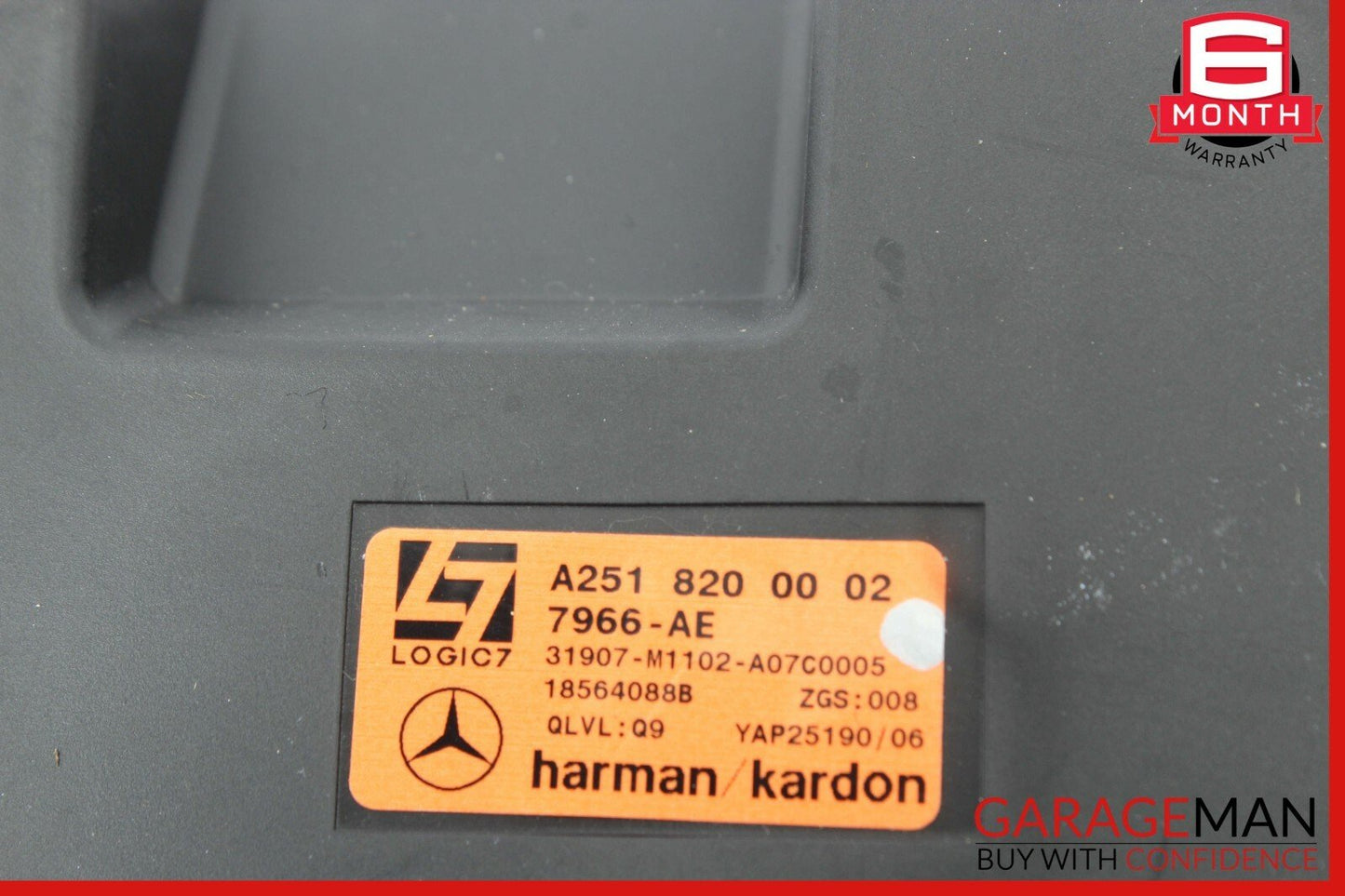 06-12 Mercedes W251 R320 R550 Rear Trunk Subwoofer Speaker 2518200002 OEM