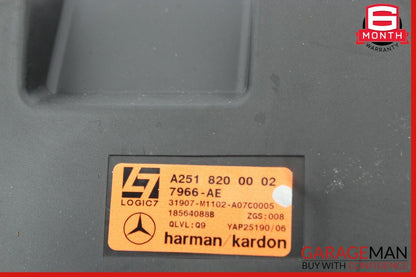 06-12 Mercedes W251 R320 R550 Rear Trunk Subwoofer Speaker 2518200002 OEM