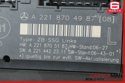 07-13 Mercedes W221 S550 S63 AMG Front Left Driver Side Under Seat Control Unit