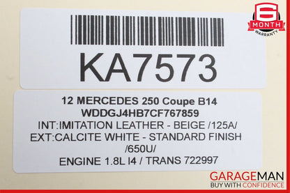 08-15 Mercedes X204 GLK350 C300 Front Right Side Door Control Module Unit