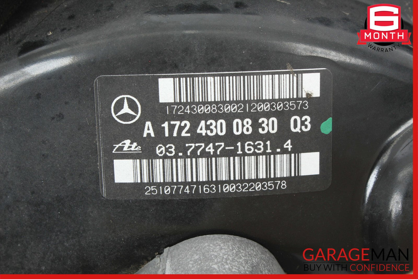 12-16 Mercedes R172 SLK350 SLK300 Master Cylinder Power Brake Booster OEM