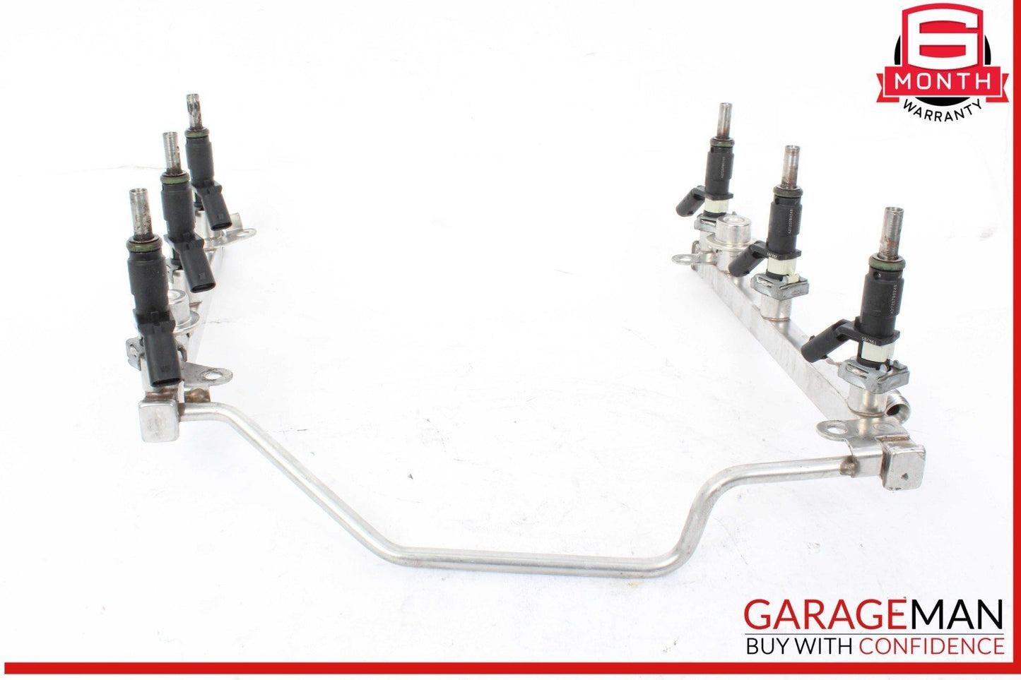 05-12 Mercedes W164 ML350 E350 SLK300 Fuel Injector Rail w/ Fuel Injectors OEM