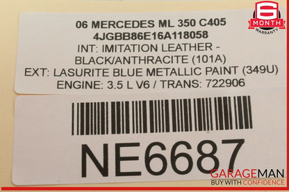 06-12 Mercedes W164 ML350 Rear Trunk Tailgate Control Module Unit 1648204826 OEM
