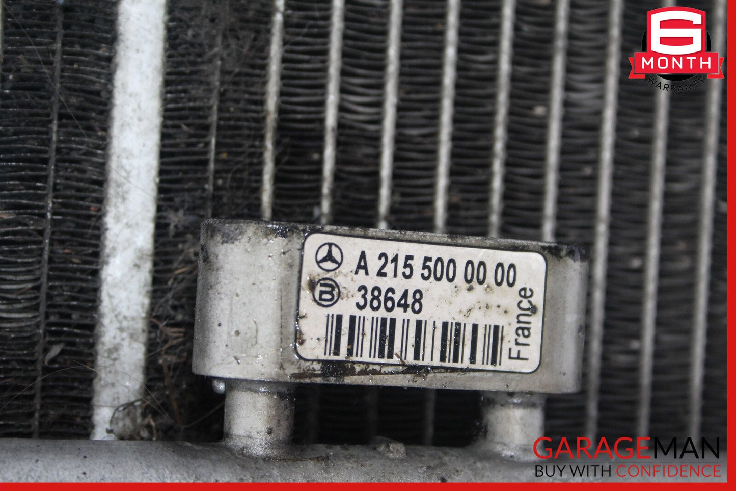 03-08 Mercedes R230 SL500 Engine Radiator A/C AC Air Condenser Oil Cooler Assy