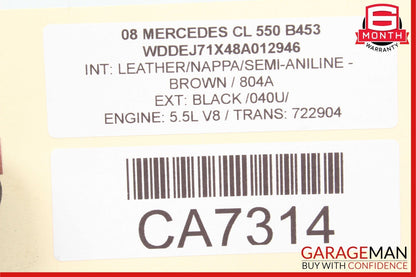 07-14 Mercedes W216 CL550 S550 Rear Left / Right Side Upper Control Arm