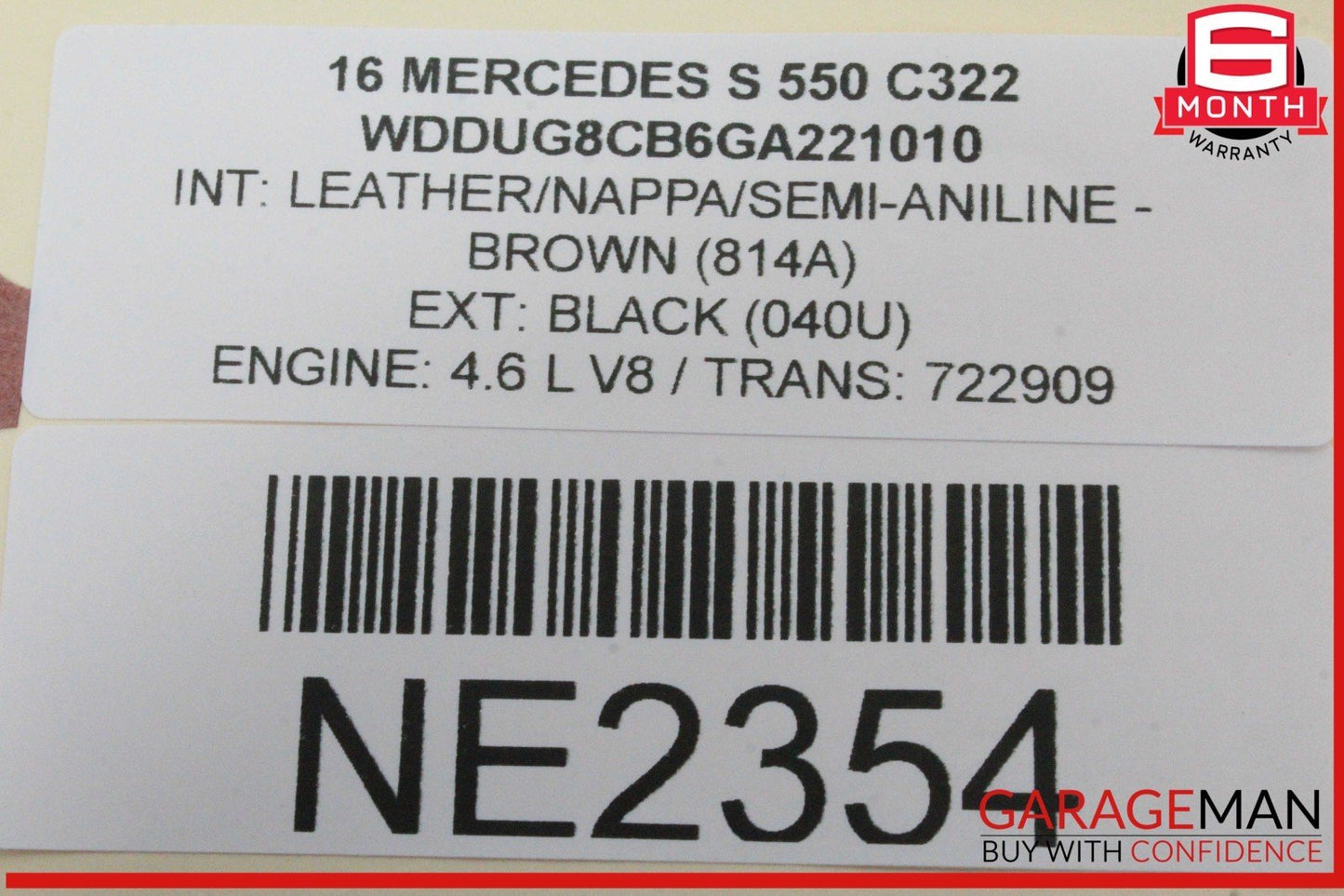 14-17 Mercedes W222 S550 Front Left Driver Side Seat Control Module Unit OEM