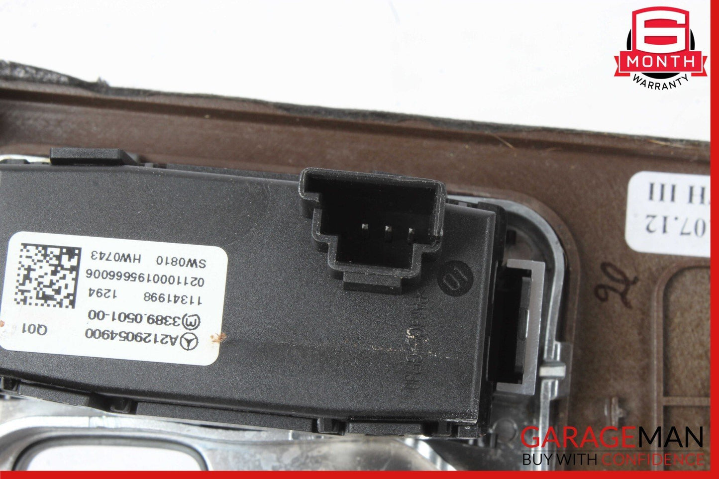 10-13 Mercedes W212 E350 E400 E550 Center Console Switch Trim Bezel Wood OEM