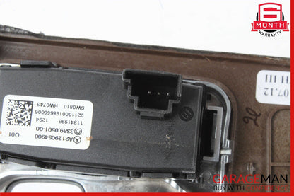 10-13 Mercedes W212 E350 E400 E550 Center Console Switch Trim Bezel Wood OEM