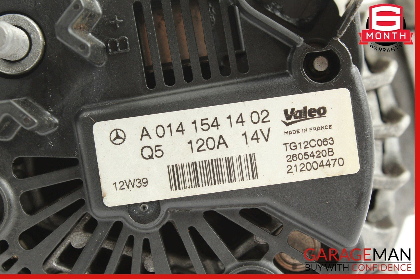 12-17 Mercedes R172 SLK250 E250 Generator Alternator 120 AMP 14V 0141541402 OEM