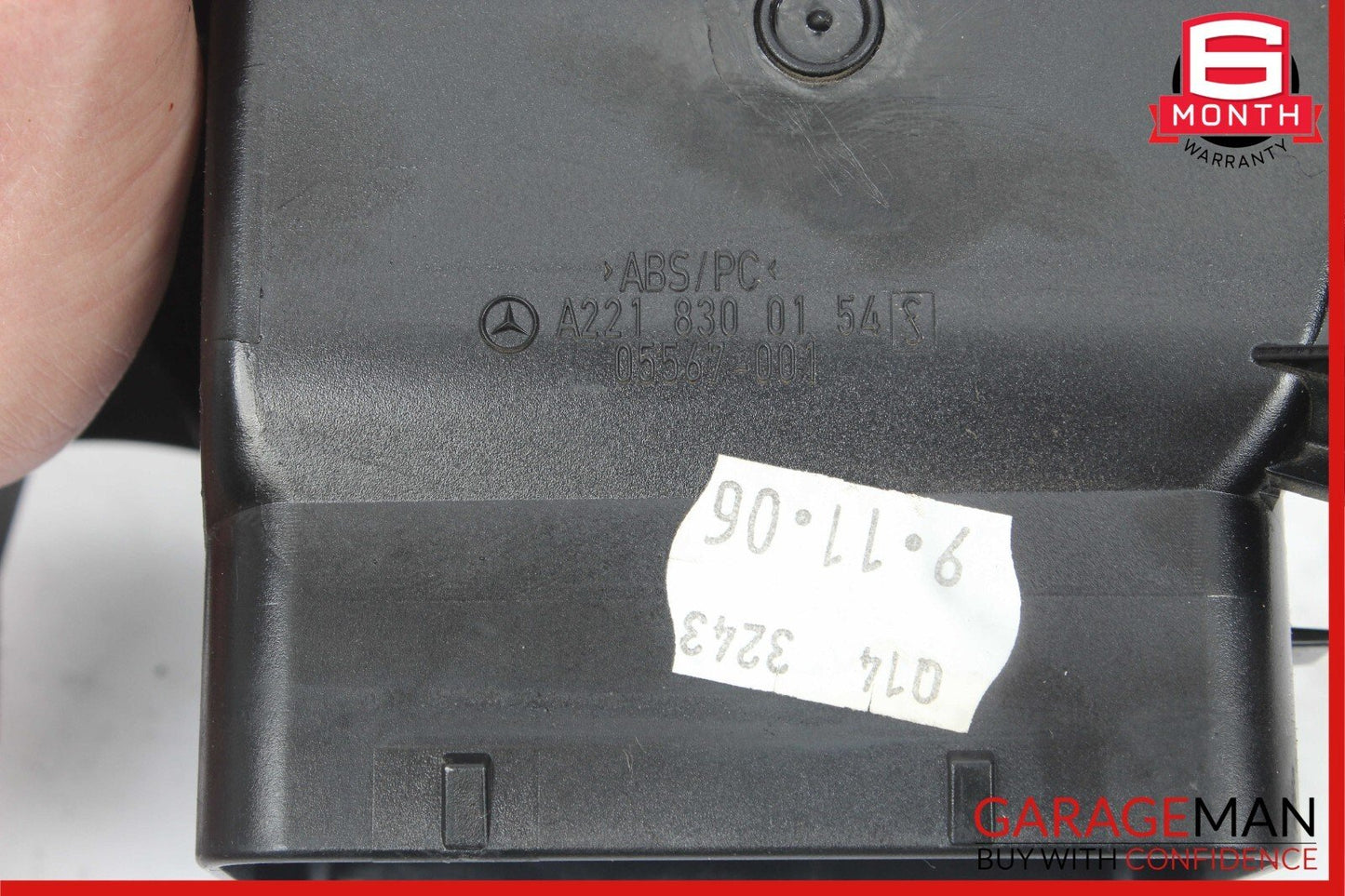 07-13 Mercedes W221 S550 CL65 AMG Front Left A/C Dash A/C Air Vent Trim Panel