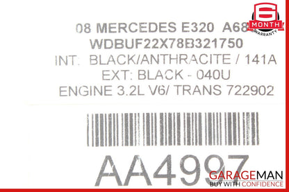 03-09 Mercedes W211 E320 E500 Rear Right Side Door Lock Latch Actuator OEM
