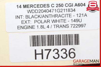 08-14 Mercedes W204 C250 C350 Front Right Side Door Window Regulator Motor